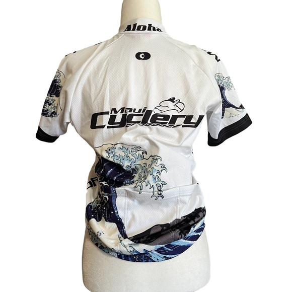 Maui Cyclery short sleeve full zipper bicycle jersey - Picture 3 of 13